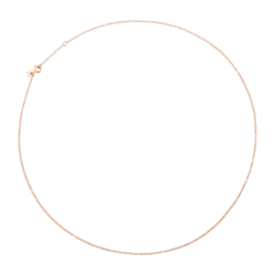 Collana Essentials 50cm Oro Rosa con Piastrina